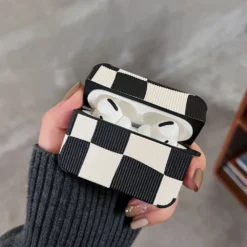 Pochette pour AirPods Style Damier